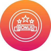 Bonus Icon Design Symbol vector