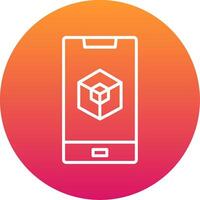 Augmented Reality Icon Design Symbol vector