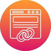 Backlinks Icon Design Symbol vector