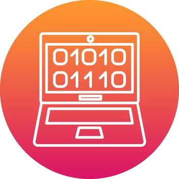 binario código icono diseño símbolo vector