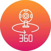 360 Camera Icon Design Symbol vector