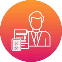 Accountant Icon Design Symbol vector