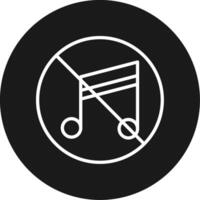 No Music Icon Design Symbol vector