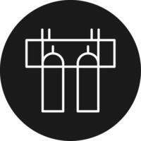New Bridge Of Ronda Icon Design Symbol vector