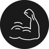 Arm Muscle Icon Design Symbol vector