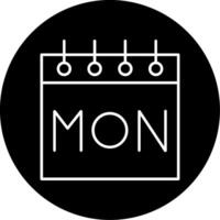 Monday Icon Design Symbol vector