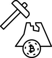Mining Icon Design Symbol vector