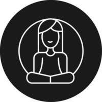 Meditation Icon Design Symbol vector