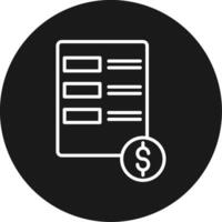 Invoice Icon Design Symbol vector