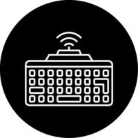 Wireless Keyboard Icon Design Symbol vector