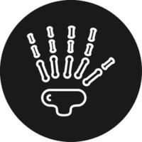 Hand Bones Icon Design Symbol vector