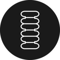 Spine Icon Design Symbol vector