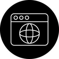 Web Browser Icon Design Symbol vector