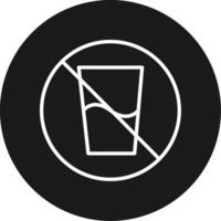 No Drinks Icon Design Symbol vector