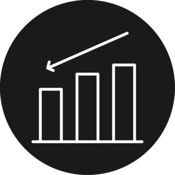Decrease Icon Design Symbol vector