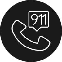 911 Call Icon Design Symbol vector