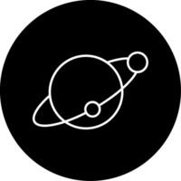 Saturn Icon Design Symbol vector
