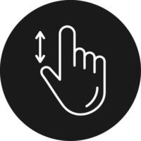 Vertical Scroll Icon Design Symbol vector