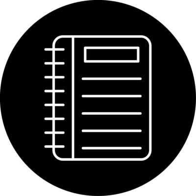 Note Book Icon Design Symbol