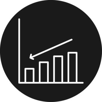 Decrease Icon Design Symbol vector