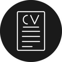 CV Icon Design Symbol vector