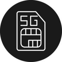 Sim Card Icon Design Symbol vector