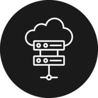 Cloud Database Icon Design Symbol vector