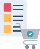 Shopping List Icon Design Symbol vector