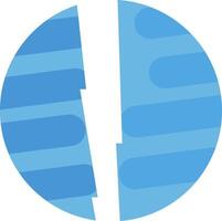 Uranus Destroyed Icon Design Symbol vector