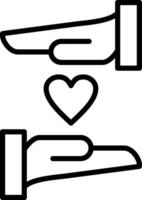 Caring Hands Icon Design Symbol vector