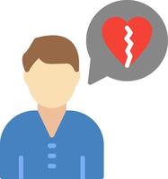 Broken Heart Icon Design Symbol vector