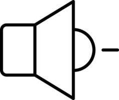 Volume Down Icon Design Symbol vector