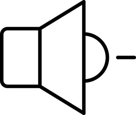Volume Down Icon Design Symbol
