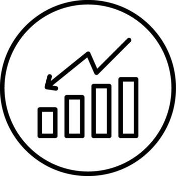 Decrease Icon Design Symbol vector