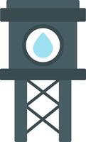 Water Tower Icon Design Symbol vector