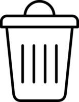 Dustbin Icon Design Symbol vector