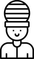 Rastaman Icon Design Symbol vector