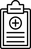 Medical History Icon Design Symbol vector