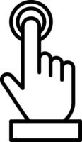 Two single tap Icon Design Symbol vector