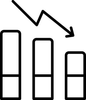 Decrease Icon Design Symbol vector