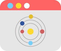 Astrophysics Icon Design Symbol vector