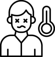 Sick Person Icon Design Symbol vector