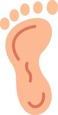 Foot Icon Design Symbol
