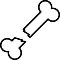 Broken Bone Icon Design Symbol vector