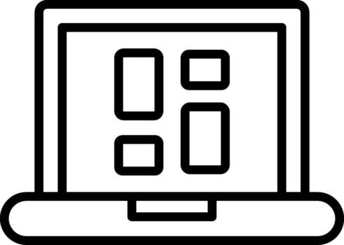 Layout Icon Design Symbol vector