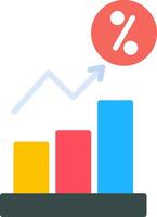 Increasing Icon Design Symbol vector