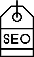 Seo Tag Icon Design Symbol vector