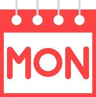 Monday Icon Design Symbol vector