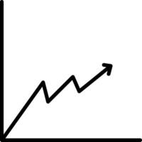 Line Graph Icon Design Symbol vector