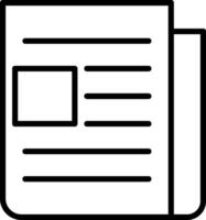 Newspaper Icon Design Symbol vector